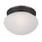 Maxim Lighting Essentials 1-Light 7.5" Wide Oil Rubbed Bronze Flush Mount Light 5884FTOI - alternate 1
